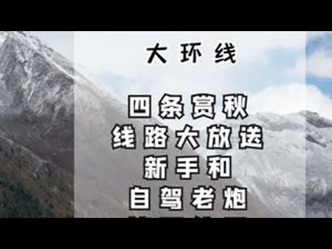 川西赏秋，推荐四条精华自驾线路，串联彩林雪山畅玩无压力 秋季赏秋线路推荐，理小路卡红路宝金线等小众赏秋自驾线路，串联彩林雪山畅玩无压力#自驾游#川西彩林  #川西 #平头路书#自驾攻略