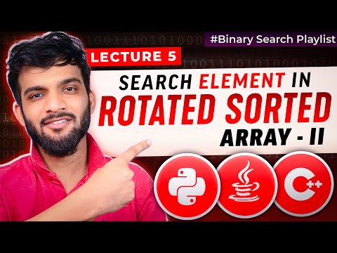 BS-5. Search Element in Rotated Sorted Array II