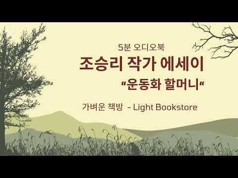 5분 오디오북 |받고싶은 사랑과 주고싶은 사랑 사이의 간극 | 조승리 작가 에세이 "운동화 할머니"@가벼운책방-LightBookstore 
