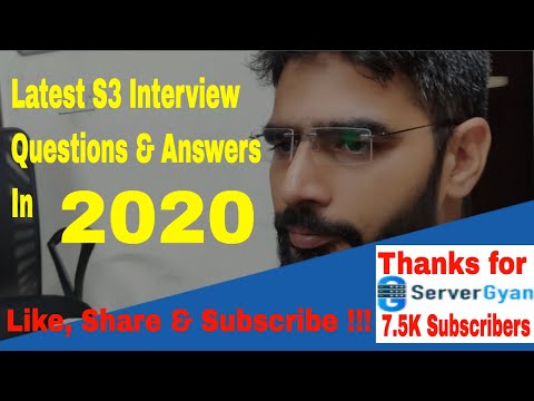 Latest S3 Interview questions and Answers 2020