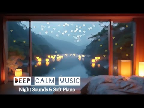 Peaceful Night Piano Music 🌙 Soft Ambient Sounds for Deep Calm & Relaxation (3 Hours)