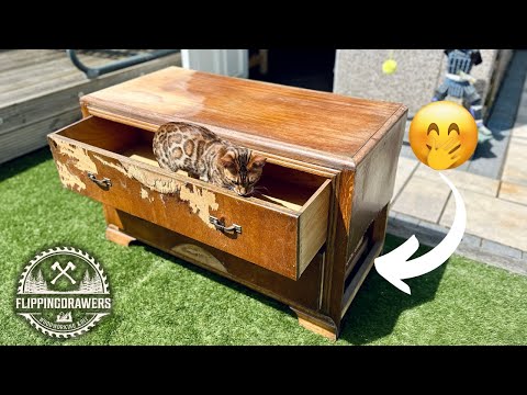 Art Deco chest of drawers restoration