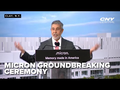 Micron, elected officials host groundbreaking ceremony on $100B semiconductor facility