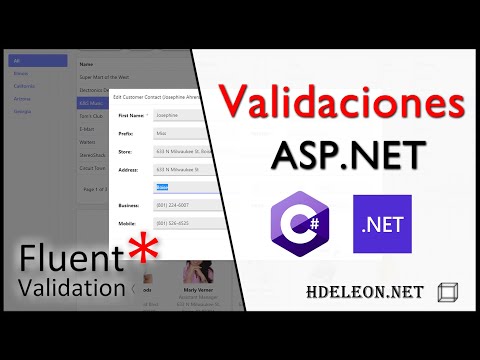 Validación de formularios en ASP.Net con FluentValidation