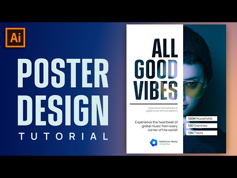 Illustrator Text-Mask Poster Design Tutorial For Beginners