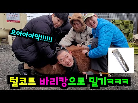 모피 코트 바리캉으로 밀어버리기ㅋㅋㅋ
