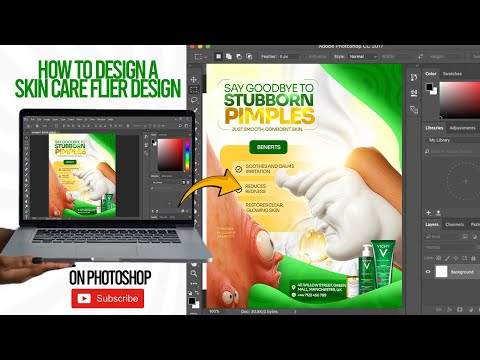 design with me(Business flier design) from scratch