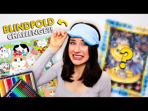 I Tried a BLINDFOLDED COLORING CHALLENGE?!
