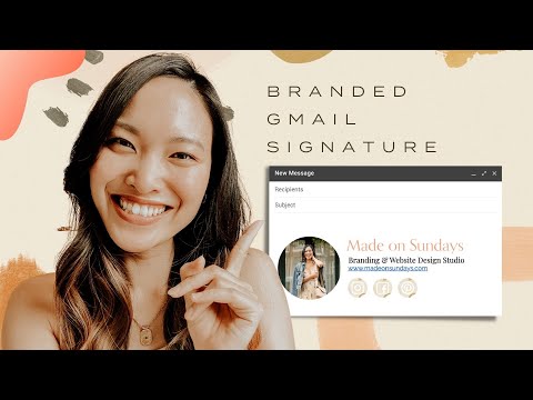 How to easily design a professional email signature in Gmail || Canva Tutorials