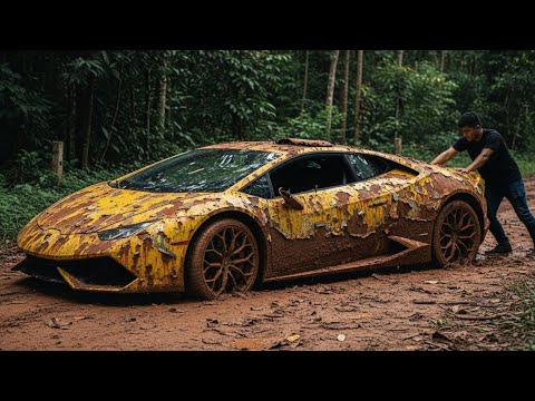 ASMR Car Restoration Lamborghini Huracán Full Rebuild from Abandoned Condition