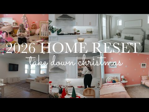 HOME RESET & TAKE DOWN CHRISTMAS || CLEAN WITH ME || CLEANING MOTIVATION