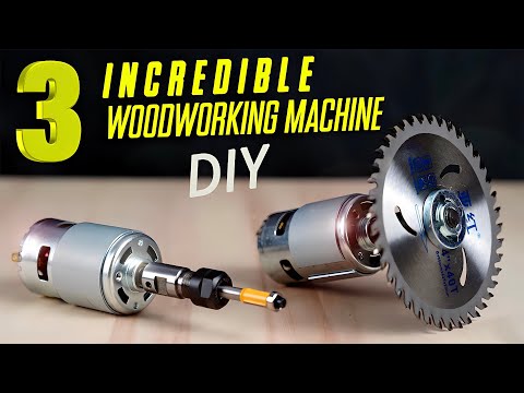 3 AMAZING woodworking machine diy
