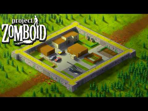 300 Days, Building the SAFEST FORTRESS Base in Project Zomboid (FULL MOVIE)