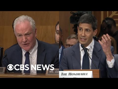 Watch: Van Hollen questions Kevin Warsh on his shifting stance on interest rates