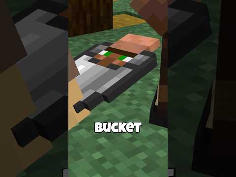 Villager in a Bucket #shorts #minecraft
