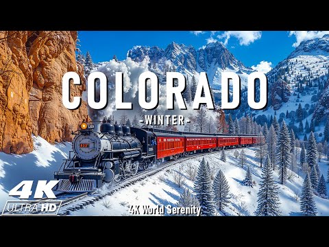 Colorado Winter Wonderlands 4K ❄ Snowy Peaks, Frosted Forests, and the Magic of the Rockies