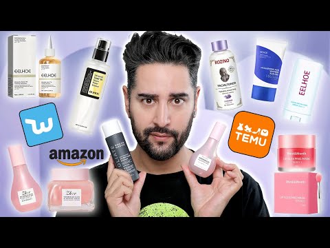 Testing FAKE Skincare Products From Temu, Amazon & Wish  💜 James Welsh