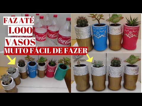 CEMENT POT MADE WITH FAS PET BOTTLE UP TO 1,000 POTS
