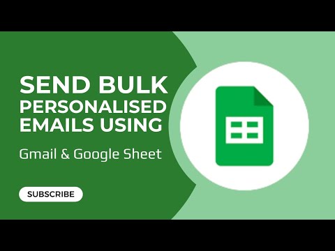 How to Send Bulk Personalized Emails in Gmail Using Google Sheets (No Software Needed)