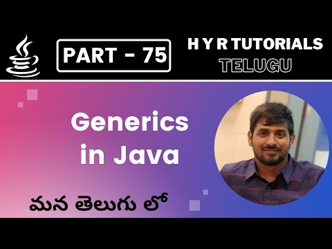 P75 - Generics in Java | Core Java | Java Programming |