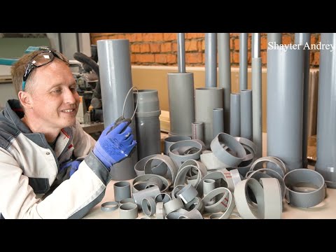 Легко режем, с фаской, любые канализационные трубы!