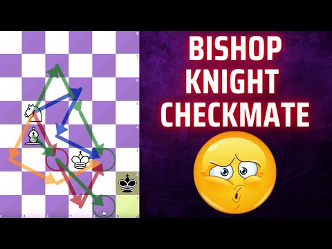 How to Checkmate with Bishop and Knight? TOUGHEST Checkmate EASY Trick! Chess Endgame Tutorial