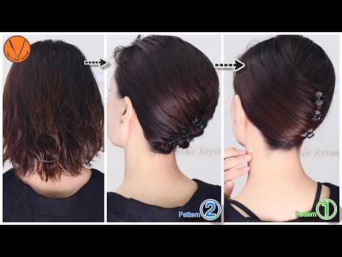 【1分!超楽ちん！ボブ夜会巻き】2選今年の夏これ！短い髪のほうがまとめやすい