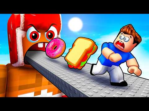 НАКОРМИ ГИГАНТА или ОН ТЕБЯ СЪЕСТ в РОБЛОКС! 😱🍔