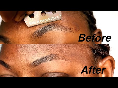 HOW TO SHAPE YOUR EYEBROWS WITH RAZOR