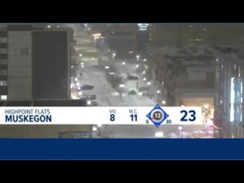 Snowy Saturday morning in Muskegon