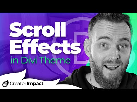 Divi Scroll Effects Tutorial for beginners