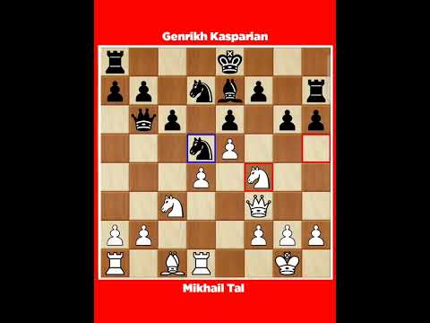 Mikhail Tal vs Genrikh Kasparian √ Ch URS ½ final Tbilisi Georgia, 1956.