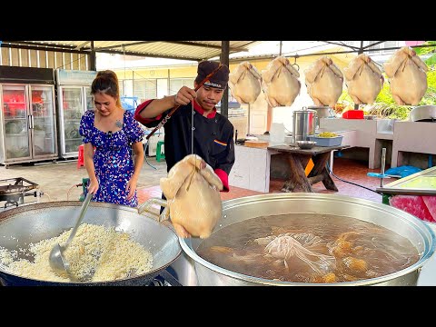 4 hours sold out! Steamed chicken Singapore Style melt in the mouth  recipe | Thai street food