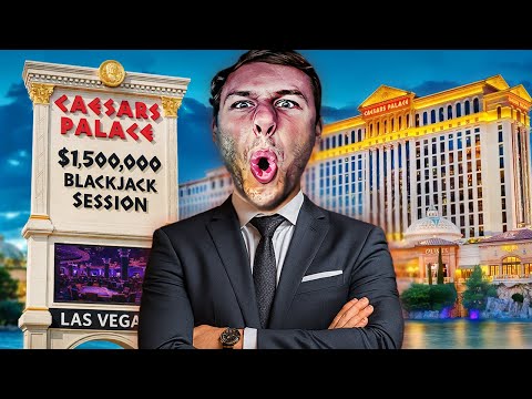 I RISKED $1.5M PLAYING BLACKJACK AT CAESARS PALACE IN VEGAS!