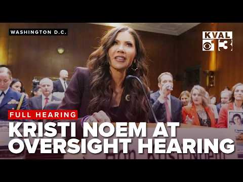 DHS Secretary Kristi Noem faces tough Senate Judiciary hearing over Minneapolis protester deaths