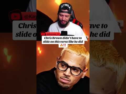 Chris went hard on the beat 💯