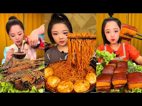 Real Mukbang :) spicy Pork Bellly Soothing Sounds While Enjoying Delicious 먹방 모음이 팅쇼 리얼 사운드 #694