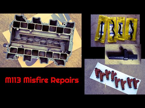 Mercedes M113 Misfire: Intake Manifold Rebuild, Injector Filter + Seal, PCV, & Crank Position Sensor