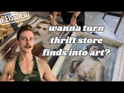 How To Transform Thrifted Art (like a pro) | I'm sharing all my secrets! | REISSUED