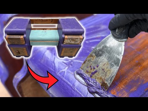 Uncovering HIDDEN GRAIN in painted Art Deco furniture