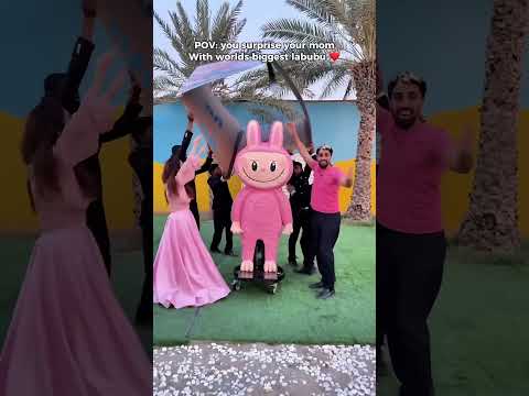 🥰 Surprised my Mom with Worlds Biggest Labubu 💰🤯