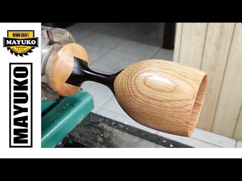 OAK GOBLET, woodturning