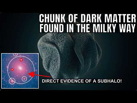 Direct Evidence of a Dark Matter Chunk 2300 Light Years Away From Us