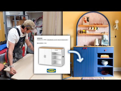 DIY Coffee Bar *IKEA HACK*  + how to paint IKEA furniture