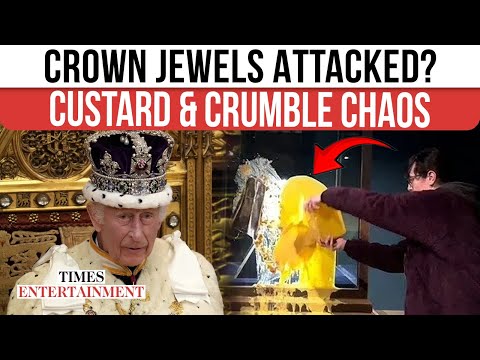 INSANE SCENE: Tower Of London Goes Into MELTDOWN As Protesters SPLASH Custard On Crown Jewels