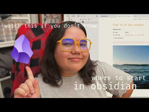 if you’re afraid to get started with obsidian: watch this!