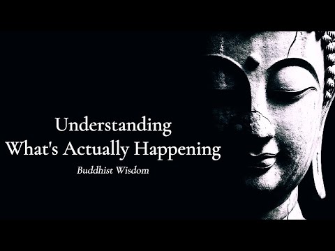 Understanding What's Actually Happening — Buddhist Wisdom