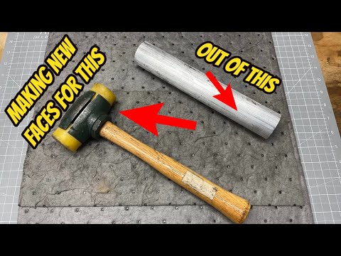 Aluminum Hammer Faces for my Brother Turning Aluminum parts on the Vevor mini lathe.  Hammer Upgrade