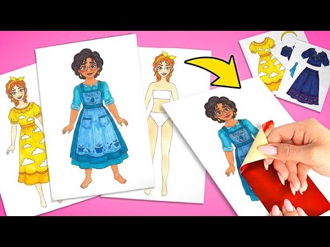Magical Paper Outfits Inspired by Encanto Characters ✨👗🪄