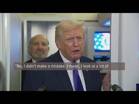 'I didn't make a mistake' | Trump asked about racist video of Obamas